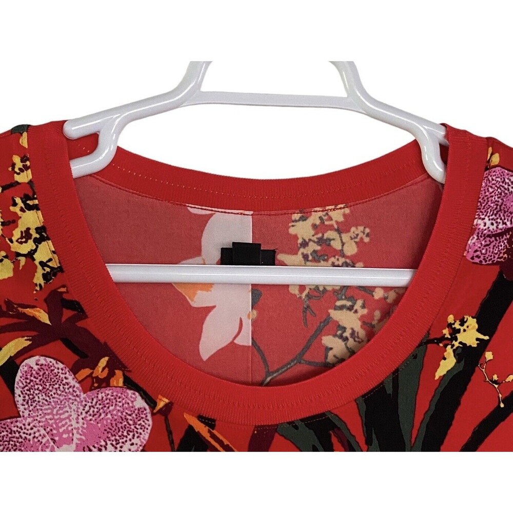 G.I.L.I Got It Love It Womens Red Floral Side Slit Maxi Dress - Picture 8 of 10